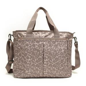 レスポートサック マザーズバッグ 2way LeSportsac 7532 D498 RYAN BABY BAG 斜めがけ ショルダーバッグ マザーバッグ GREY CHEETAH グレイ系+チータ柄｜salada-bowl