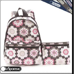 Lesportsac レスポートサック 7812 Basic Backpack（ベーシックバックパック） リュックサック（バックパック） Festa Pink フェスタピンク｜salada-bowl