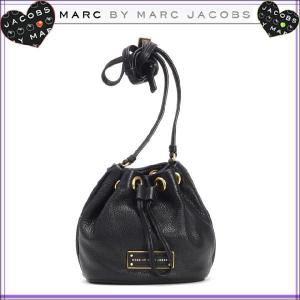 MARC BY MARC JACOBS レディース マークバイマークジェイコブス ポシェット 斜めがけバッグ 巾着 ミニショルダー 牛革 ブラック｜salada-bowl