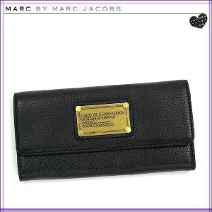 マークバイマークジェイコブス MARC BY MARC JACOBS 三つ折り長財布 長財布 財布 レディース ブラック｜salada-bowl