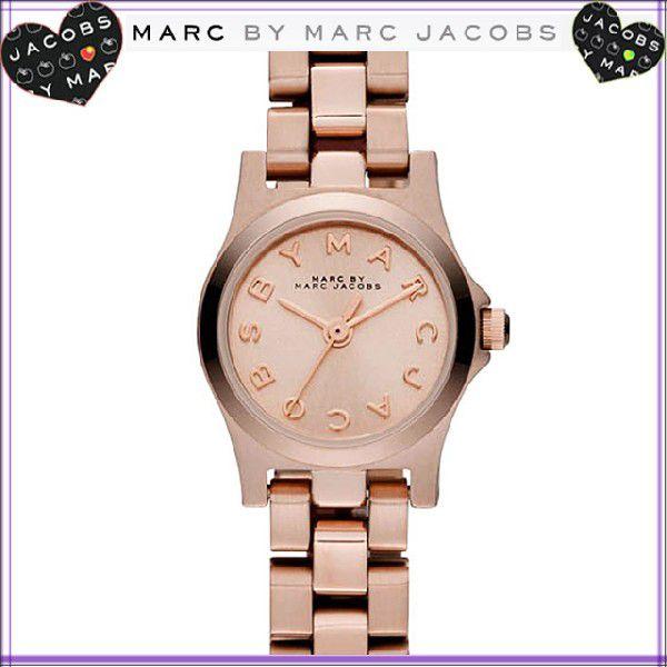 マークバイマークジェイコブス MARC BY MARC JACOBS 腕時計 ピンクゴールドの小振り...