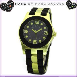 MarcByMarcJacobs 腕時計 [マークバイマークジェイコブス] ブラック＆メタリックライム 軽い 時計 レディース｜salada-bowl