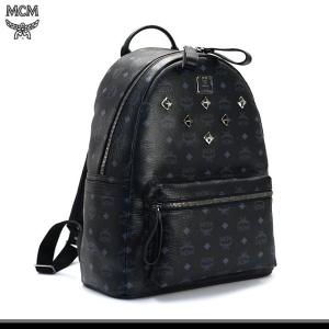 MCM リュック 韓国 mサイズ スタッズ メンズ レディース バッグ エムシーエム MMK2AVE01 BP BK BK001 バックパック デイパック リュックサック ブラック BLACK｜salada-bowl