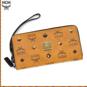 MCM エムシーエム 長財布 スタッズ コニャック ラウンド ストラップ付 財布 正規品 韓国 レディース メンズ ブランド 新作 新品 誕生日 クリスマス プレゼント｜salada-bowl