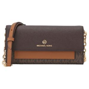 マイケルコース Michael Kors 財布 長財布 チェーンウォレット ショルダーバッグ ミニバッグ 32H1GT9C8B 252 bbmk00368l JET SET CHARM BRN/ACORN ブラウン系｜salada-bowl