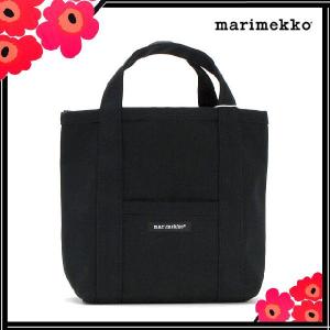 マリメッコ トートバッグ marimekko バッグ トート キャンバス 無地 MINI PERUSKASSI CLASSIC CANVAS 023697 001 ブラック 黒｜salada-bowl