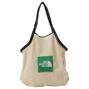 ノースフェイス THE NORTH FACE バッグ トートバッグ メッシュバッグ NF0A81BW 3X4 bbnf00059m CIRCULAR TOTE 15L サーキュラー GRAVEL ベージュ系｜salada-bowl