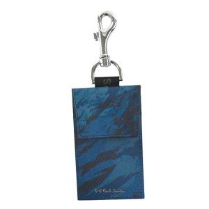 ポール スミス Paul Smith カードホルダー M2A6386 41 ブルー カモフラージュ FLAT CARD HOLDER｜salada-bowl