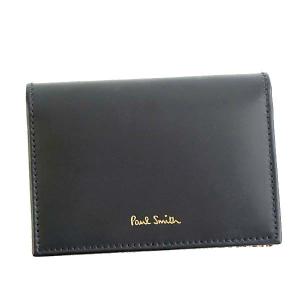 ポールスミス Paul Smith 名刺入れ カードケース クレジットカードケース ATXC4776 W761 79 MEN WALLET FOLD CRD INTMLT ブラック+マルチストライプ柄｜salada-bowl