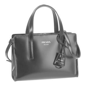 プラダ PRADA バッグ 2way ハンドバッグ トートバッグ 手提げ ショルダーバッグ 斜め掛けバッグ 1BA357SPAZZOOO-NER レディースブラック｜salada-bowl