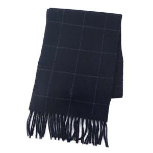 ポロラルフローレン Polo Ralph Lauren PC0230 REVERSIBLE WINDOWPANE SCARF リバーシブル ウィンドーペーン スカーフ ウール ブレンド マフラー 410 ネイビー｜salada-bowl