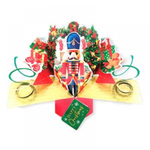 セカンドネイチャー SECOND NATURE ポップアップカード クリスマスカード ナッツクラッカー XPOP068 クリスマス くるみ割り人形 3D メッセージカード イベントの商品画像