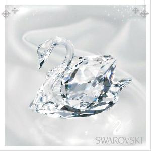 スワロフスキー 置物 [Swarovski] フィギュア クリスタルガラス 白鳥 スワン ギフト 新作｜salada-bowl