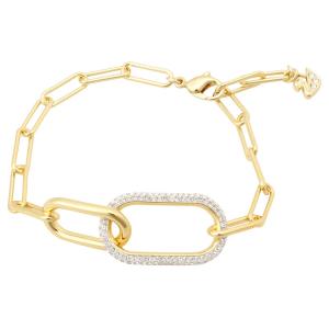 スワロフスキー SWAROVSKI ブレスレット アクセサリー 5566003 absw00597l Time Bracelet タイム ゴールド+クリア｜salada-bowl