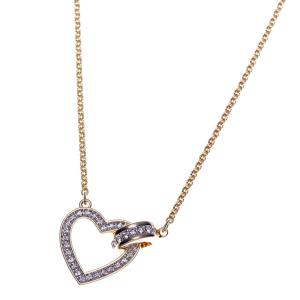 スワロフスキー SWAROVSKI ネックレス ペンダント アクセサリー 5636449 Lovely necklace ラブリー ハート ゴールド｜salada-bowl