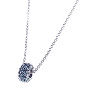 スワロフスキー SWAROVSKI ネックレス ペンダント アクセサリー 5642886 Stone necklace ストーン シルバー+ブルー系｜salada-bowl