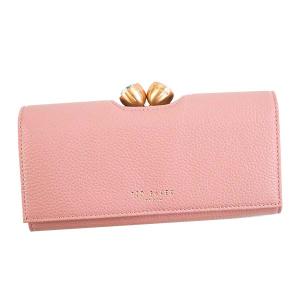 テッドベーカー TED BAKER 財布 長財布 がま口付き二つ折り長財布 147471 05 MUSCOVY TEXTURED BOBBLE MATINEE DUSKY-PINK ピンク｜salada-bowl