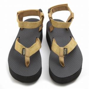 テバ TEVA FLATFORM SANDAL テバ サンダル トング アウトドア GOLD ゴールド＋ブラック レディース 女性用 新品 フェス 厚底 シューズ おしゃれ 1008843 GOLD｜salada-bowl