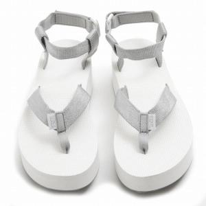 テバ TEVA FLATFORM SANDAL テバ サンダル トング アウトドア SILVR シルバー＋ホワイト レディース 女性用 婦人用 新品 フェス 厚底 靴 シューズ 1008843 SLVR｜salada-bowl