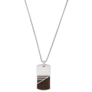 トミーヒルフィガー Tommy Hilfiger アクセサリー ネックレス ペンダント 2790322 anth00036m メンズ WOOD DOG TAG シルバー系｜salada-bowl