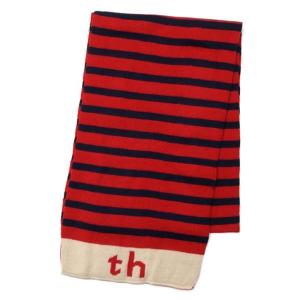 TOMMY HILFIGER トミーヒルフィガー マフラー PK ピンク ブラック 650# TH SOFT STRIPE ストライプ レディース メンズ クリスマス 新品 正規 女性 男性 ブランド｜salada-bowl