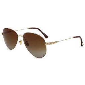 トムフォード TOM FORD サングラス FT0993/S 32F 59 アジアンフィット メンズ レディース ゴールド+ブラウングラデーショングレー｜salada-bowl