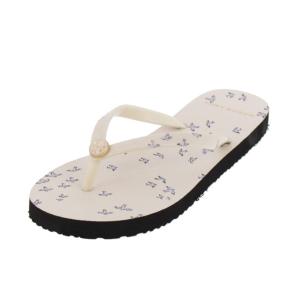 トリーバーチ TORY BURCH サンダル ビーチサンダル 38959 500 PRINTED THIN FLIP FLOP プリンテッド シン フリップフロップ IVORY EARLY BIRD アイボリー｜salada-bowl