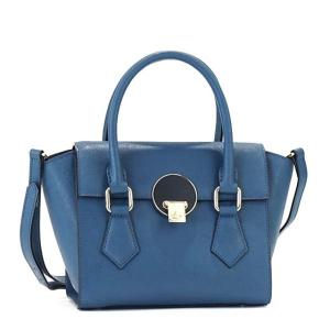 ヴィヴィアン ウエストウッド Vivienne Westwood 131127 294 OPIO SAFFIANO オーピオ サフィアーノ 2way スモール ハンドバッグ BLUE ブルー｜salada-bowl