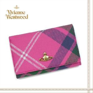 VIVIENNE WESTWOOD ヴィヴィアンウエストウッド 財布 さいふ サイフ 長財布 新作 二つ折り 長財布 MCSCOTTY（ピンク）｜salada-bowl