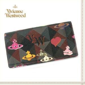 VIVIENNE WESTWOOD/ヴィヴィアン・ウエストウッド 長財布 長サイフ サイフ さいふ レディース メンズ 二つ折り 小銭入れ付き LOGOMANIA ピンク｜salada-bowl