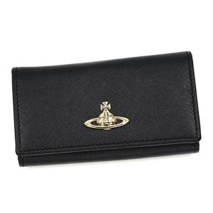 ヴィヴィアン ウエストウッド Vivienne Westwood 6連キーケース レディース SAFFIANO BLACK サフィアーノレザー クリスマスプレゼント ギフト メンズ 男性｜salada-bowl