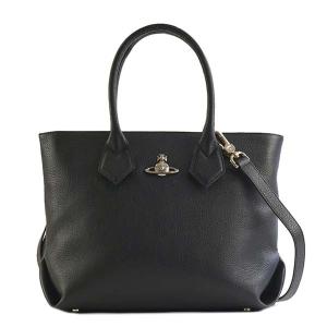 ヴィヴィアンウエストウッド Vivienne Westwood 42050011 BALMORAL SHOPPING BAG バルモラル 2way ハンドバッグ 斜めがけショルダーバッグ BLACK｜salada-bowl