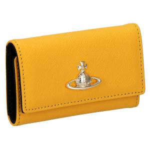 ヴィヴィアンウエストウッド Vivienne Westwood キーケース キーリング 51020001 E401 SAFFIANO サフィアーノ レディース メンズ イエロー系｜salada-bowl