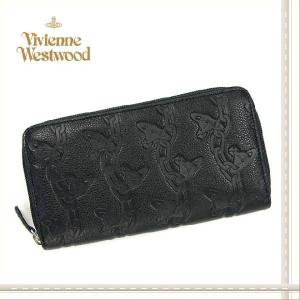 Vivienne Westwood ヴィヴィアンウエストウッド さいふ 財布 サイフ ラウンドファスナー長財布 レディース メンズ 5140V CHAIN ORB ブラック｜salada-bowl