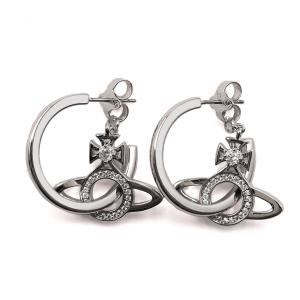 ヴィヴィアンウエストウッド Vivienne Westwood ピアス アクセサリー MIRANDA EARRINGS 62010105-02P102 ジュエリー メンズ レディース シルバー｜salada-bowl