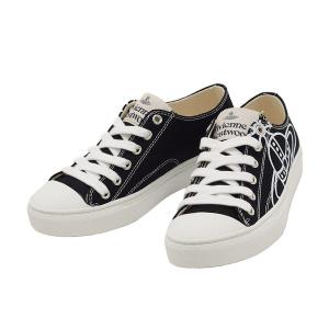 ヴィヴィアンウエストウッド Vivienne Westwood スニーカー 靴 PLIMSOLL LOW TOP 23SS 75020005W-W0004-N401 シューズ レディース ブラック系｜salada-bowl