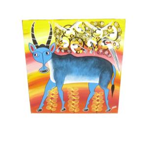 ティンガティンガ ボードペイント L アフリカ ポップアート 絵画 R