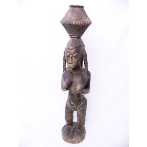 アフリカ コンゴ ルバ族 立像 人形 No,4 プリミティブアート 木彫り