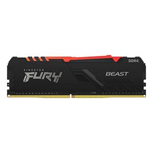 キングストン Kingston FURY デスクトップPC用メモリ DDR4 3000MHz 16GBx1枚 Kingston FURY Beast ビースト RGB CL15 KF430C15BB1A/16 RGB LED 永久保証