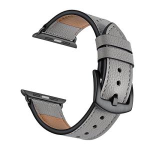 SEURE 時計バンド Apple Watchと互換性のある  マルチホールデザインApple Watch時計バンド  防汗性と レザーストラップ