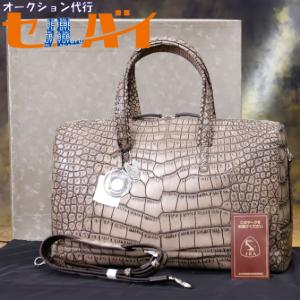 枡儀謹製 KOTO コト 超美品 JRA クロコダイル リアル マット