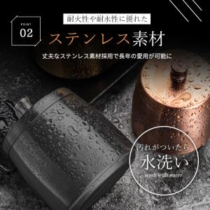 火が消える 灰皿 蓋付き 【全2色 S M L...の詳細画像5