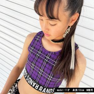 RANDSptチェックショートタンク 日本製 ...の詳細画像3