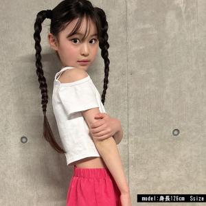 肩あきシンプルT 半袖 日本製 ショート丈 キ...の詳細画像4