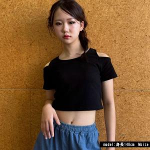 肩あきシンプルT 半袖 日本製 ショート丈 キ...の詳細画像5