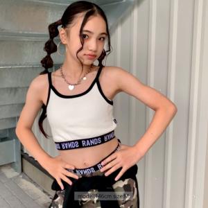 ロゴゴムショートキャミ 日本製 インナー ダン...の詳細画像4