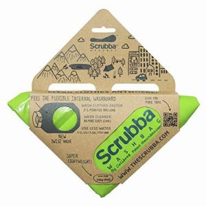 旅行用洗濯袋 Scrubba Washbag スクラバ ウォッシュバッグ 便利トラベルグッズ キャンプ 携帯用洗濯袋  (緑