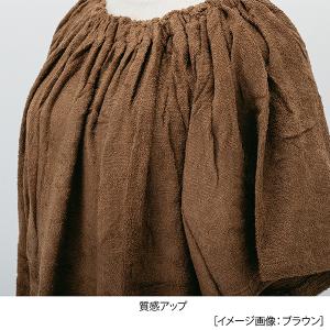 ワンピデコルテガウン(袖付)ブラウン&キャメル...の詳細画像3