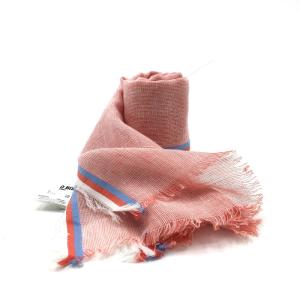 【08219】HIROKO BIS ストール 赤 レッド ピンク UVカット ショール 薄手 タグ付き おしゃれ かわいい 新古品 美品 小物｜salport-store