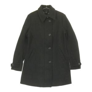 【14535】 新古品 G-STAR RAW ジースターロゥ コート サイズM ブラック ステンカラー ファスナー ボタン ウール混 防寒 暖かい レディース｜salport-store